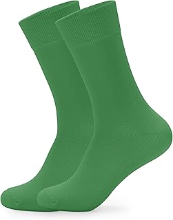 Men's Multi Color Dress Socks Multi Color Comfoy Crew Cotton Dress Socks for Men Wedding Business Size 8-13