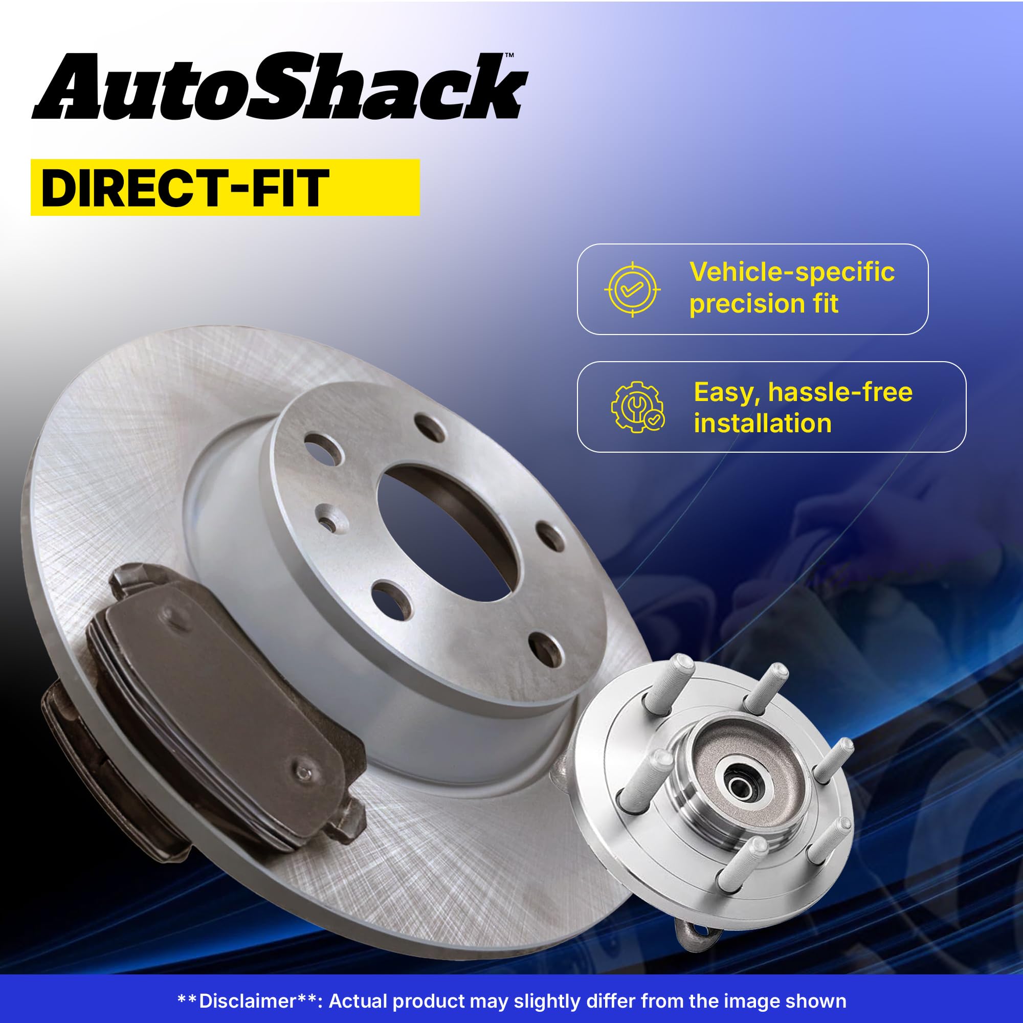 Complete Front Brake Rotor & Ceramic Pad Kit For Chevy Equinox, Saturn Vue, Torrent - Drilled & Slotted Rotors With 10-Year Warranty