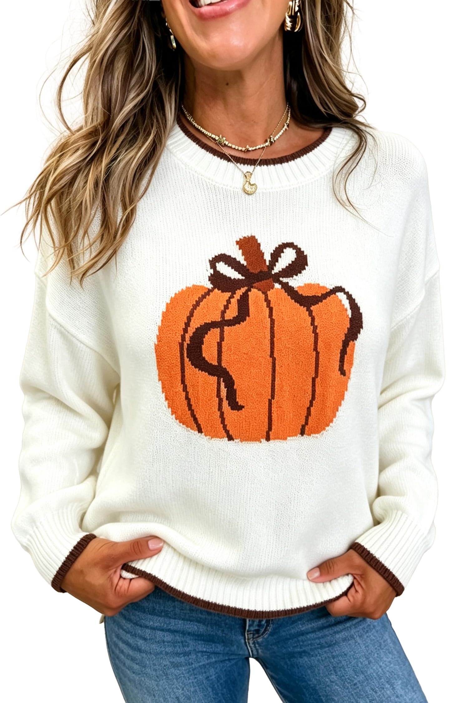 MARZXIN Women Sweater Merry Christmas Pullover Halloween Sweatshirts Tops
