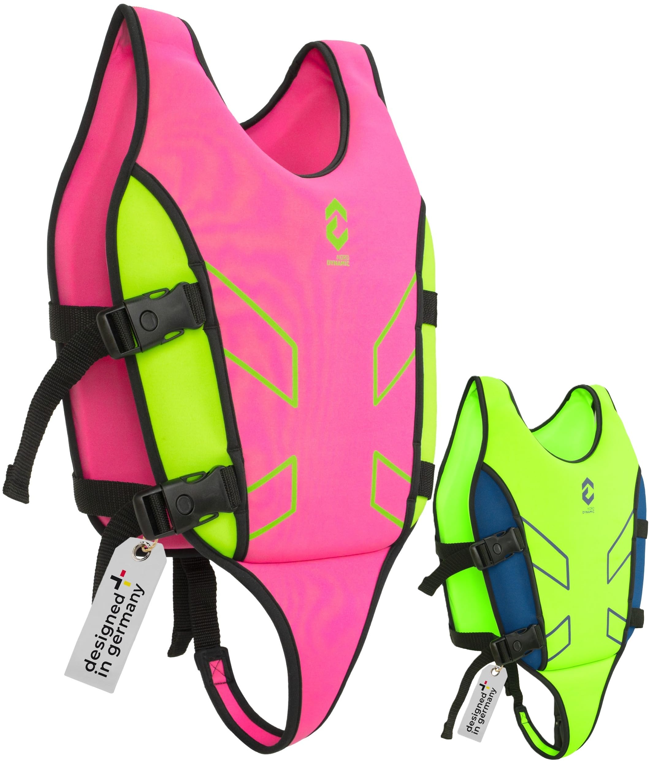 Swim Vest – Progettato in Germania - Giubbotto da Nuoto in Neoprene per Bambini, Ausilio al nuoto per 15-19 kg e 19-30 kg per un nuoto sicuro, aiuto al galleggiamento