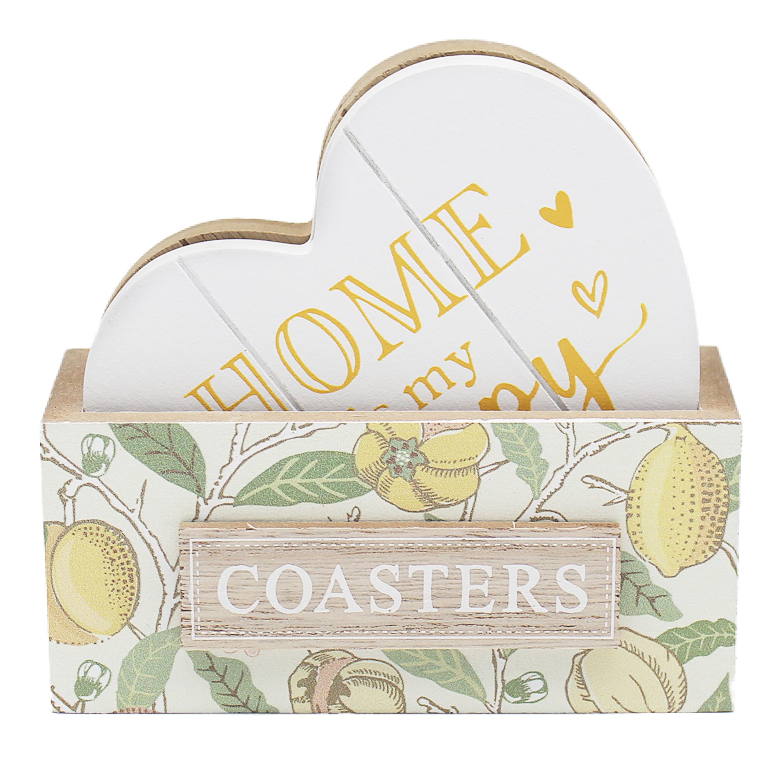 The Leonardo Collection William Morris Fruit Coasters For Office Home & Kitchen | Lovely Coaster Set For Decorative Home Accessories Drinks Coasters For Tea & Coffee