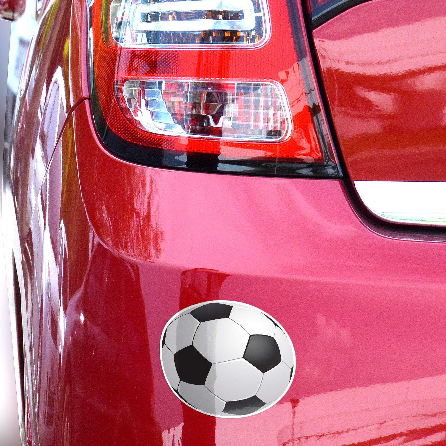 5x5 Soccer Ball Sticker 3-Pack 100% Waterproof Soccer Stickers for Car Bumper Stickers Soccer Soccer Ball Decal