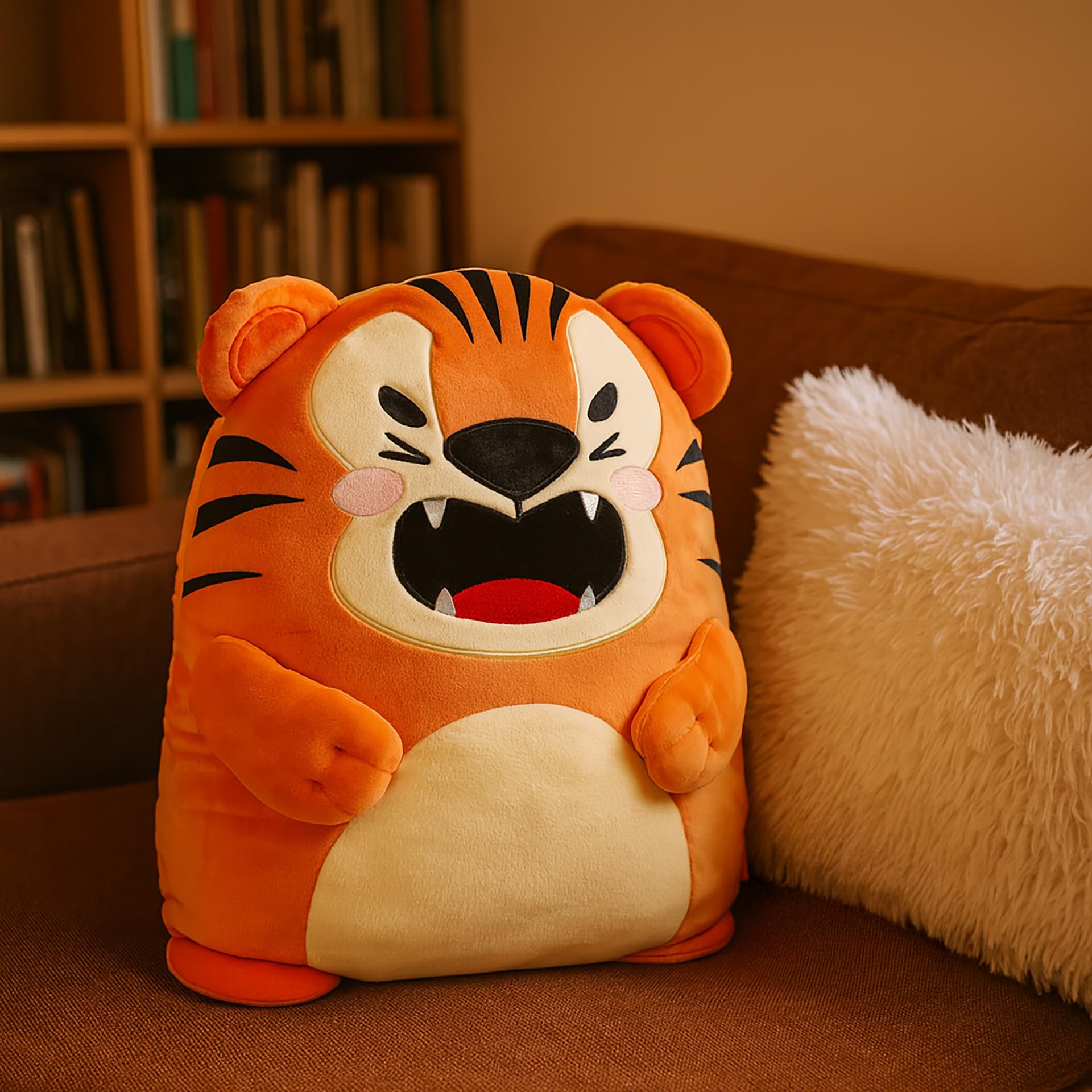 Legami - Cuscino Super Soft! Tema Tiger, Super Soffice, Idea Regalo, L 28 cm x H 42 cm x W 14 cm