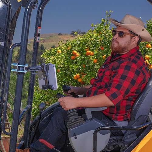 Miniatura 5 de iBOLT TabDock Bizmount - Soporte de pilar resistente para carretilla elevadora para vehículos de almacén y tabletas de 7 a 10 pulgadas