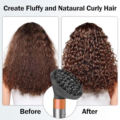 Miniatura 4 de Boquilla difusora mejorada para Dyson rizador convertidor para Dyson Airwrap Styler a secador de pelo, accesorio de boquilla difusora