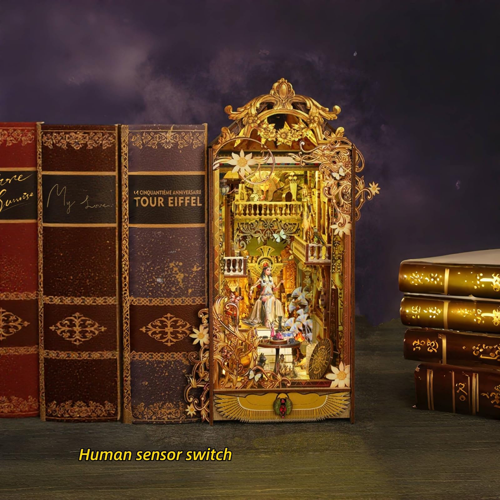 Amazon.com: KingStora Tracing The Mysterious City - DIY Book Nook