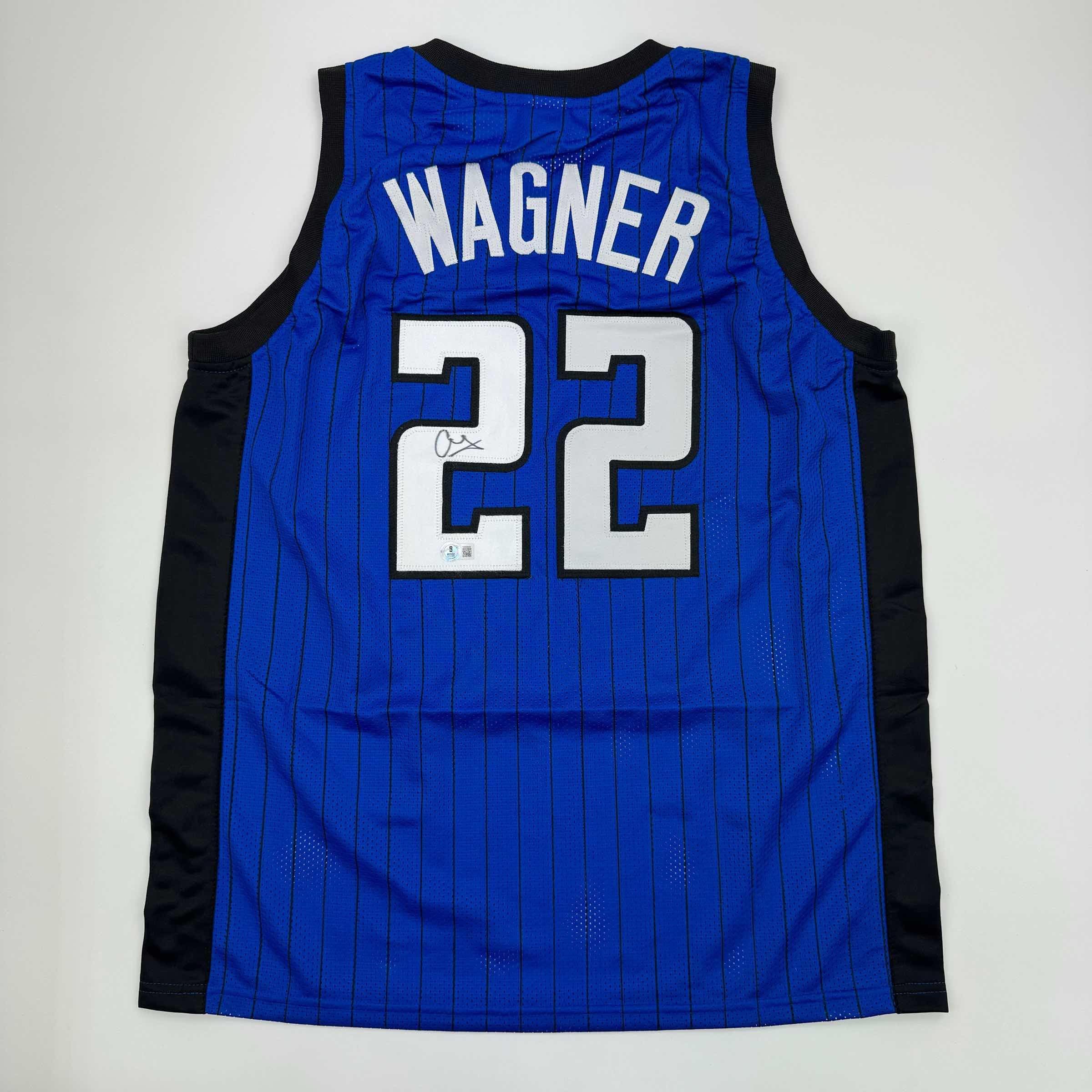 Autographed/Signed Franz Wagner Orlando Blue Basketball Jersey