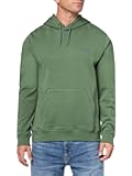 mens Patch Logo French Terry Pullover Hooded Cotton Sweatshirt