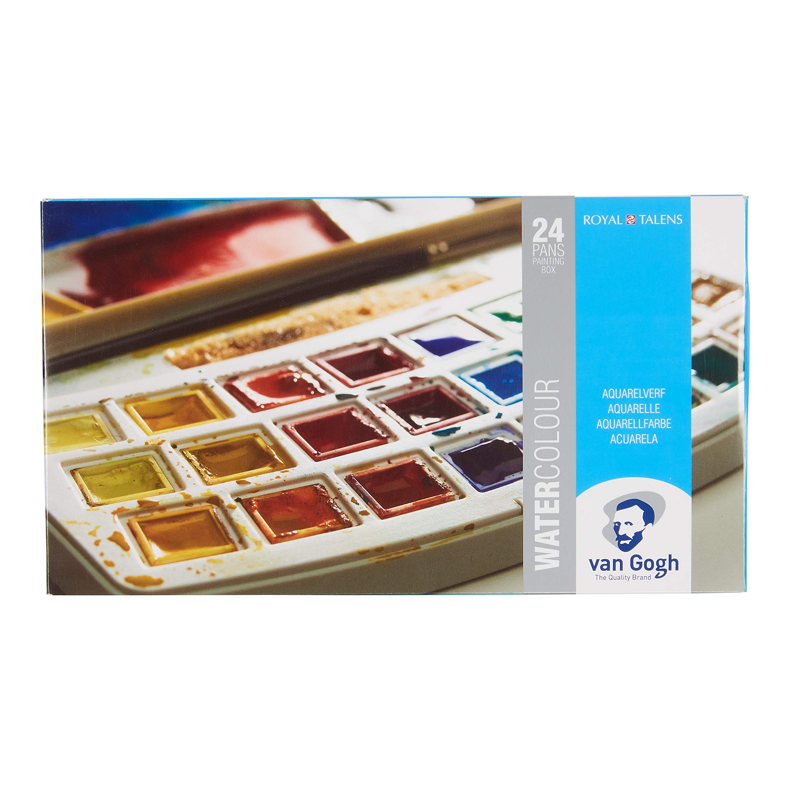 Van Gogh Aquarellkasten, Kunststoffkasten 24 Näpfe