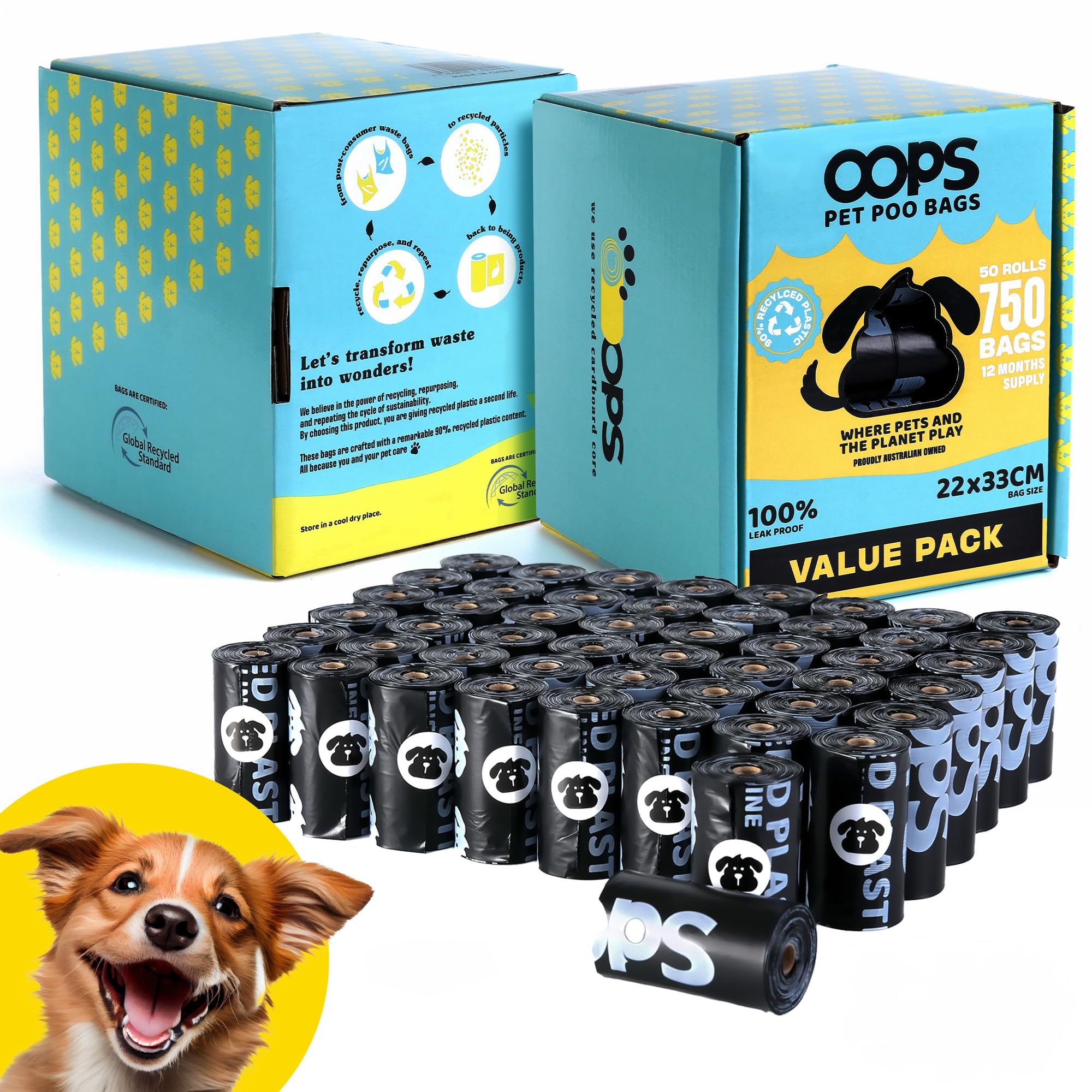 Extra Thick Dog Poop Bags – Leak Proof & Scented, 600 Count Rolls For Big And Small Dogs