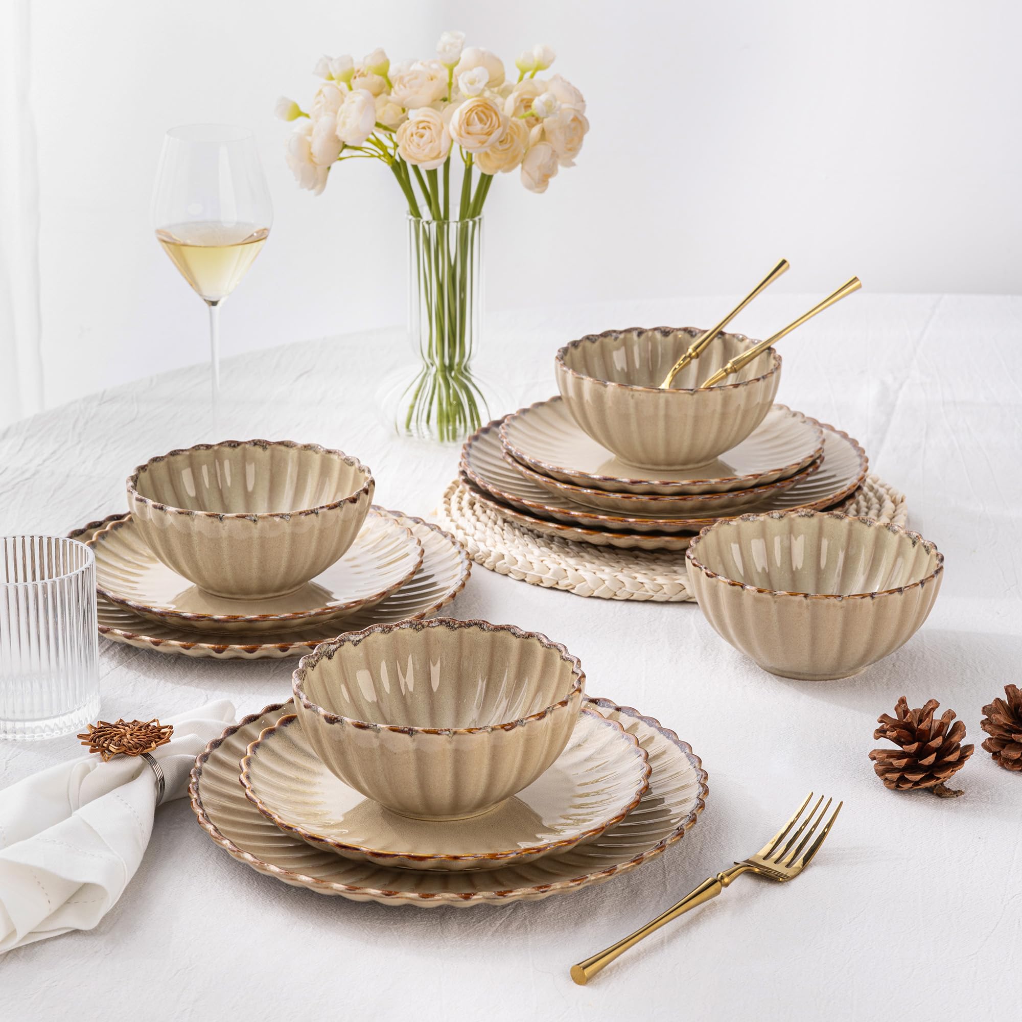 Serviesset 18-delig Stripe Atlantis | Uniek servies - Kookwinkel Kitchen&More