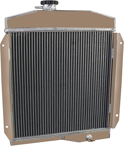 Miniatura 6 de Radiador de aluminio de 3 filas para Jeep Willys 1955-1958 Flathead L4 3.7L V6 V8
