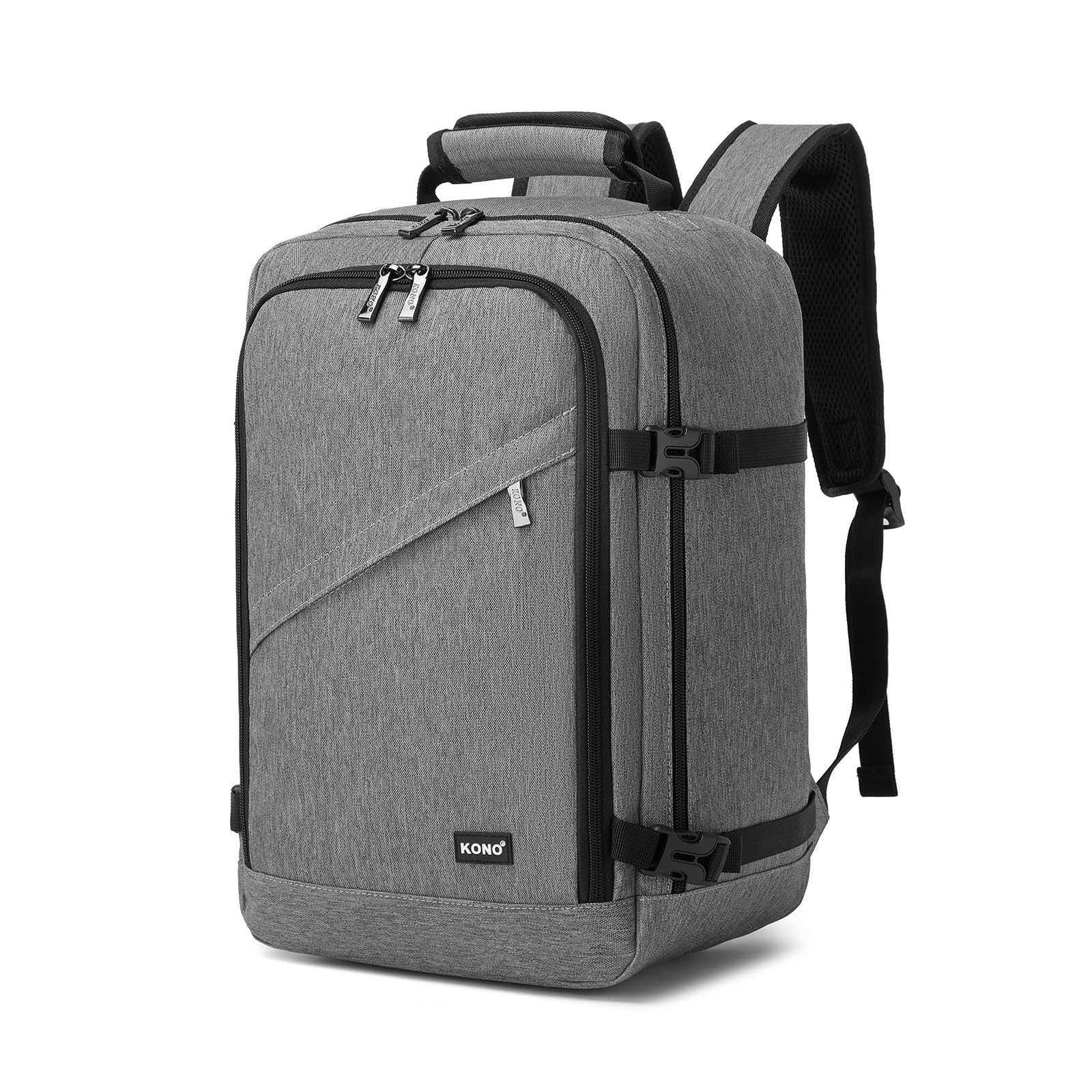 Kono Ryanair Cabin Bags 40x30x20 40x20x25 Underseat Bags Travel Backpack Cabin Size Carry-ons Hand Luggage Bag Waterproof Ryanair Underseat Backpack for Man&Woman Beige — view 15