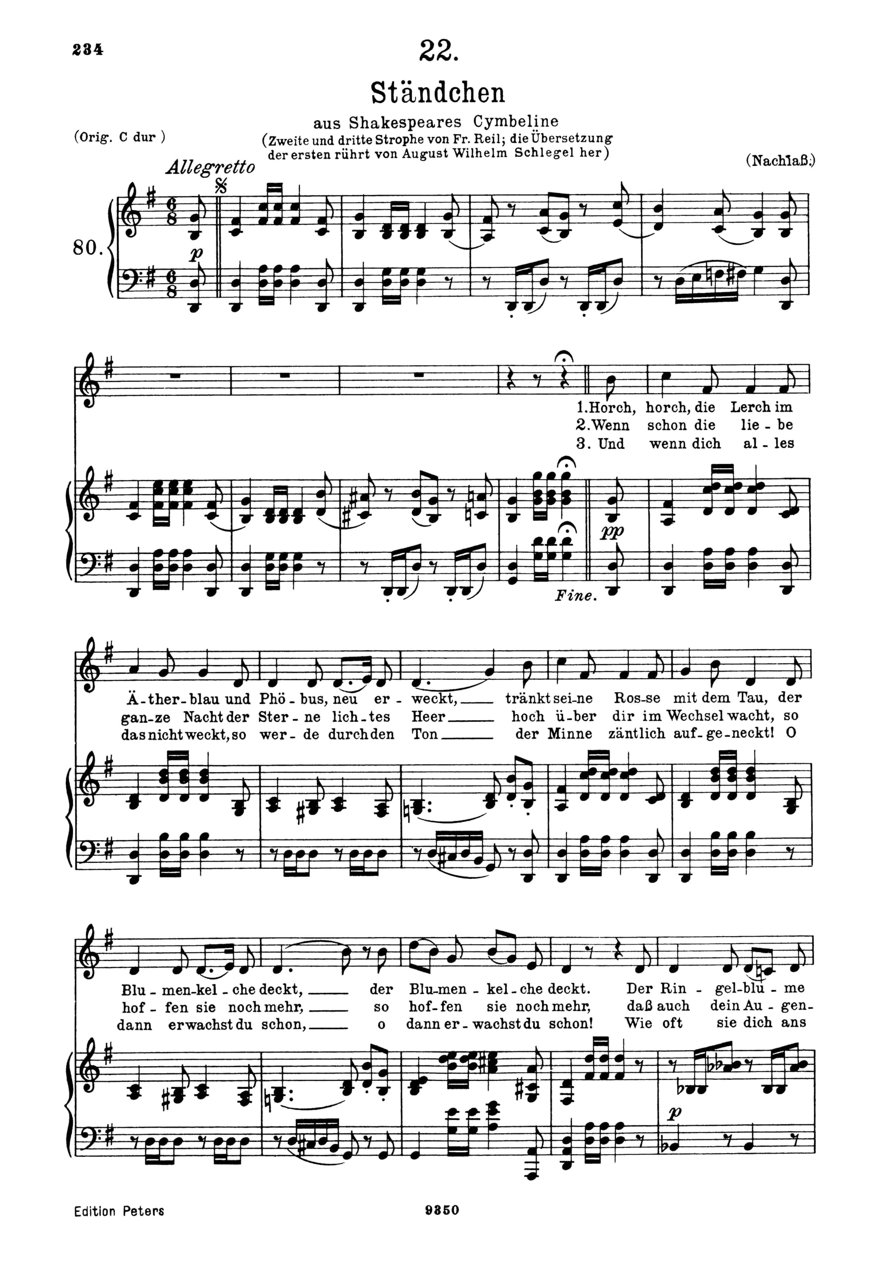 Songs Vol.I: 92 Songs: 92 Songs, Incl. Die Schöne Müllerin, Winterreise, Schwanengesang (Edition Peters, 1, Band 1)