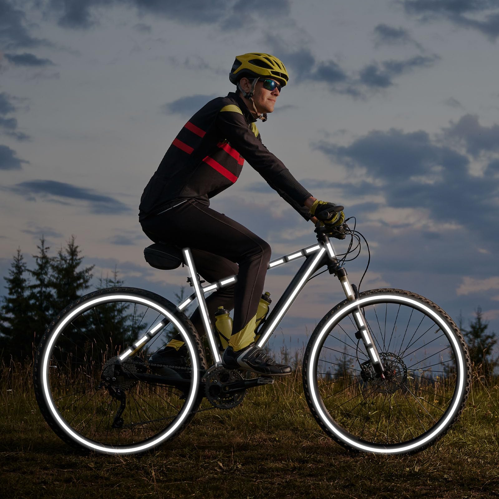 Nastro Riflettente Autoadesivo TIESOME - 8m Bianco Per Veicoli, Caschi, Sicurezza Stradale - Foto 2