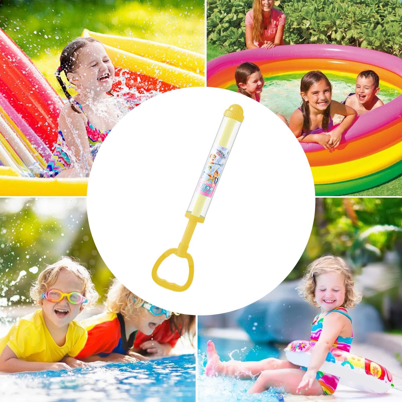 Juguete De Agua Con Efecto De Fuegos Artificiales – Pistola De Agua Luminosa Con Surtidor Extraíble, Antideslizante, Para Fiestas Infantiles Y Días Especiales