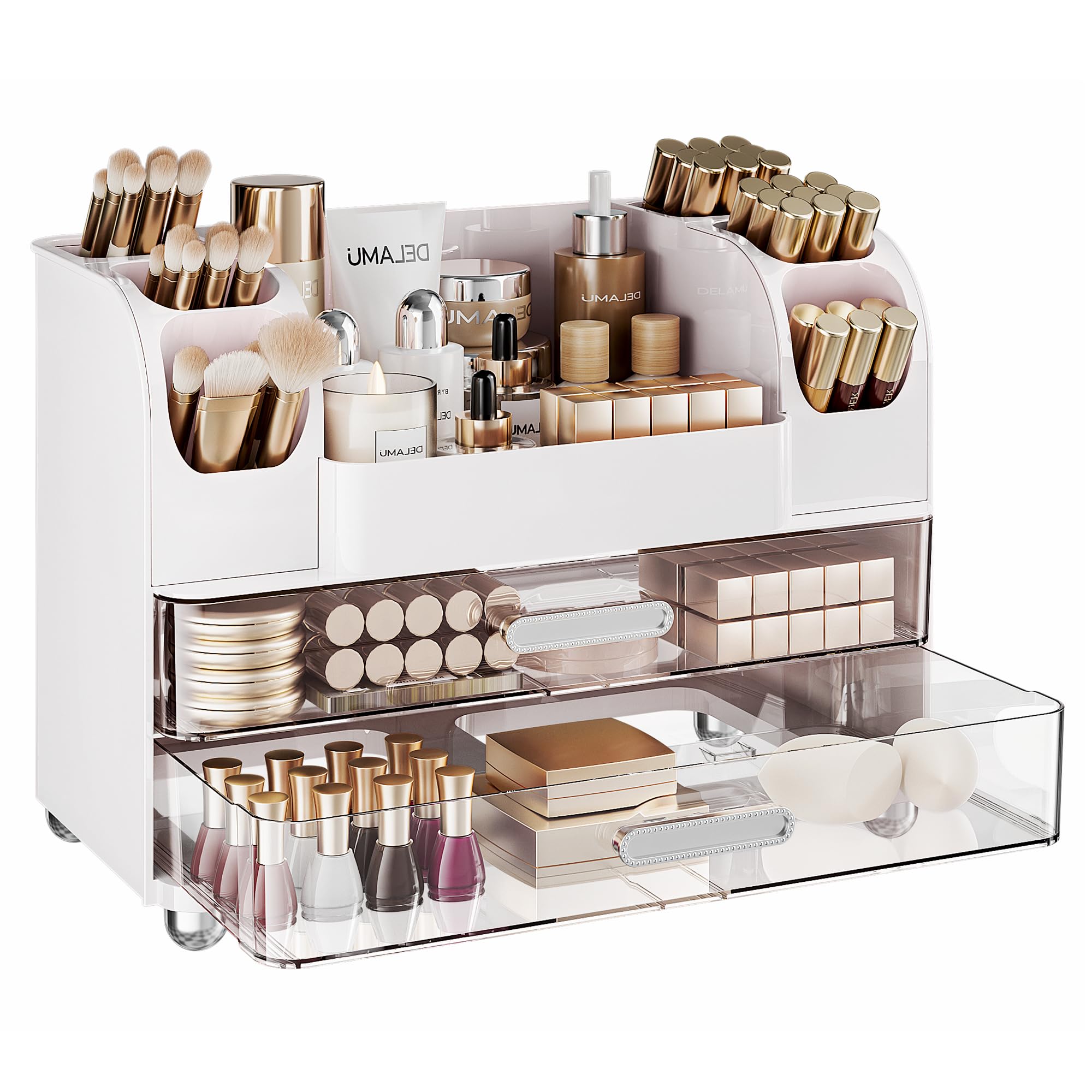 Delamu Large Makeup Organizer