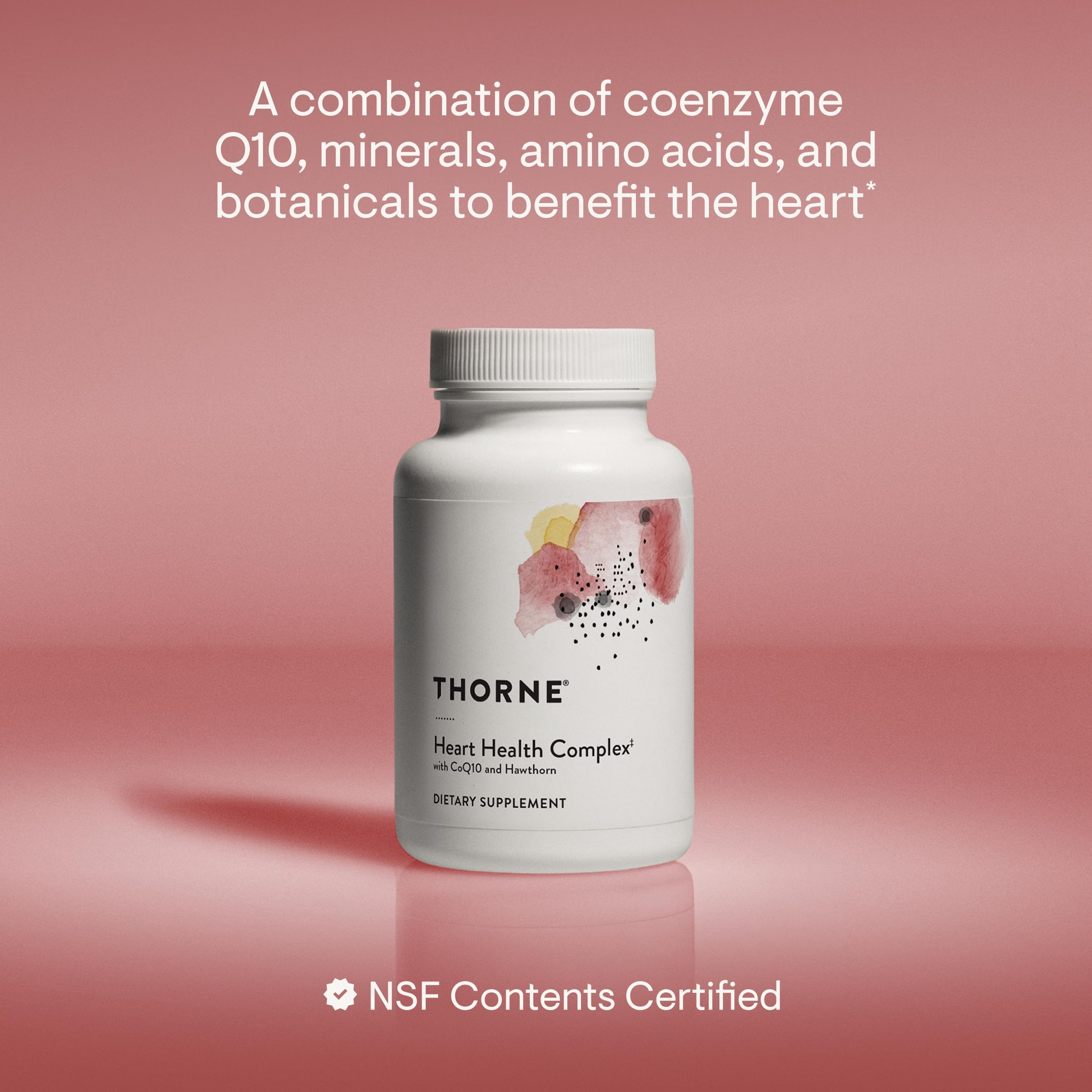 THORNE - Heart Health Complex - with CoQ10, Taurine and Hawthorn - Coenzyme Q10 Supplement with Minerals, Amino Acids, and Botanicals - 90 Capsules — Amazon image 2