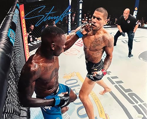 Israel Adesanya autographed signed 16x20 photo UFC Alex Pereira JSA Style Bender