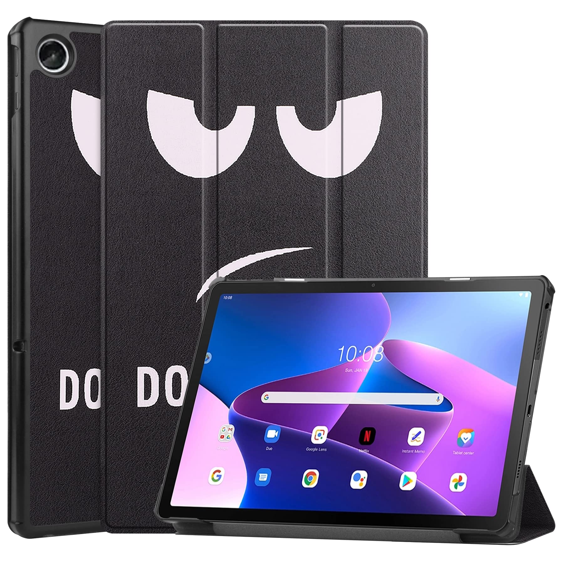 LEHEE Case for Lenovo Tab M10 Plus 3rd Gen 10.6 Inch, Slim Lightweight PU Leather Folio Cover Foldable Stand for Lenovo Tab M10 Plus 3rd Gen 10.6 Inch, Eye