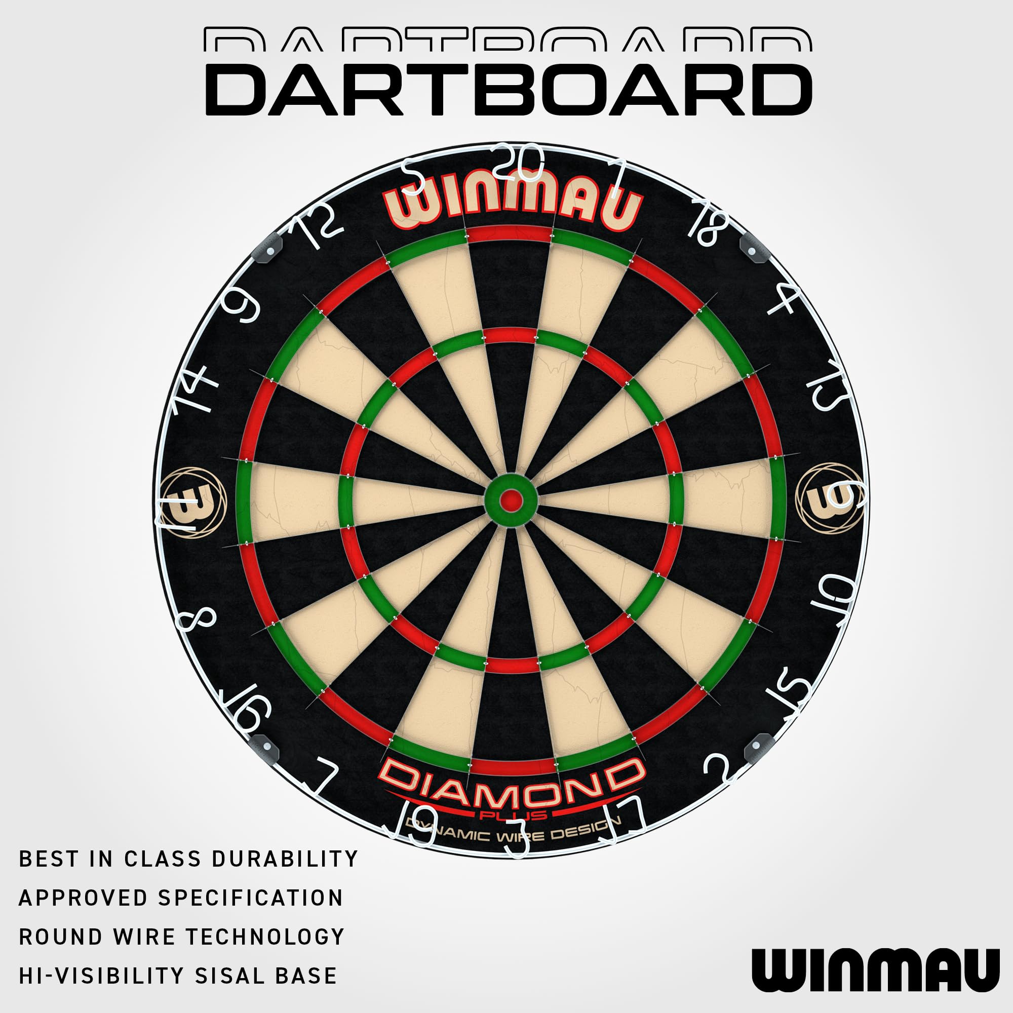Winmau Diamond Plus - Bersaglio professionale con setole