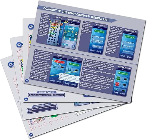 Miniatura 11 de Snap Circuits Code Journey, construye tu circuito, codifica tus comandos y conduce, controlado por Bluetooth, juguete de construcción STEM