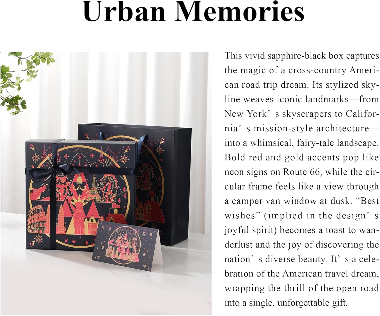 Amalee Christmas Birthday Gift Box, 12x12x4” Large Blue Present Box with Magnetic Closure & Glue-Free Design, Comes with Ribbon, Card, tissue paper