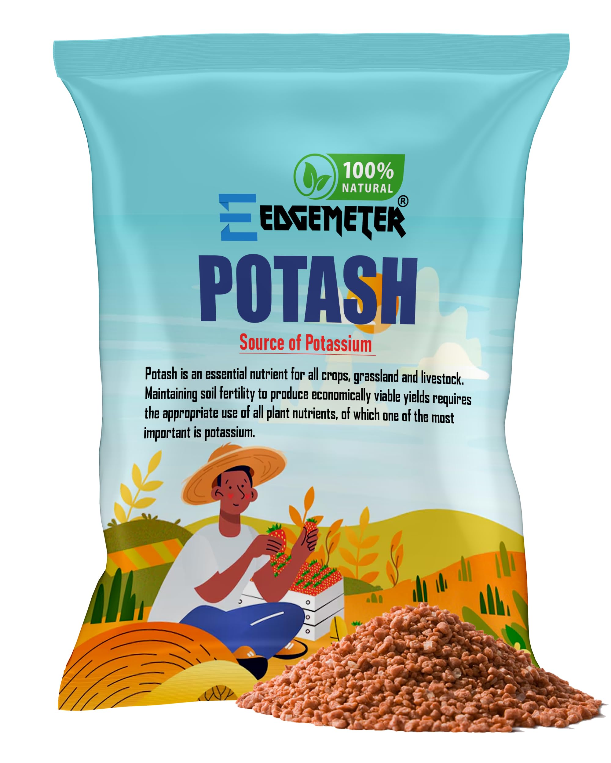 EDGEMETER Potash Organic Fertilizer For Plants 1kg | Essential Fertilizer for Gardening | Plant Fertilizer 1kg (B0CBQ84SRM) Amazon Price History, Amazon Price Tracker