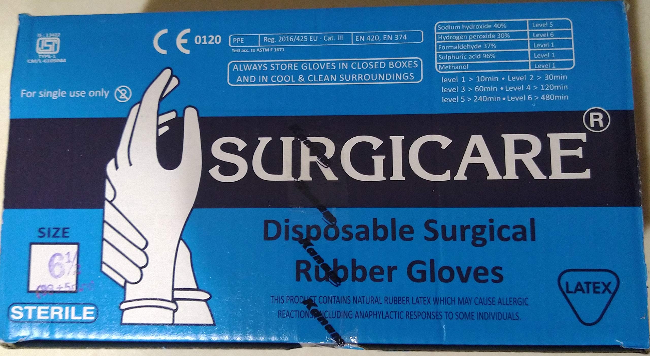 Sri Vishnu Surgicare Disposable Surgical White color Gloves 6.5-25 Pairs Box (B08B58ZCJW) Amazon Price History, Amazon Price Tracker