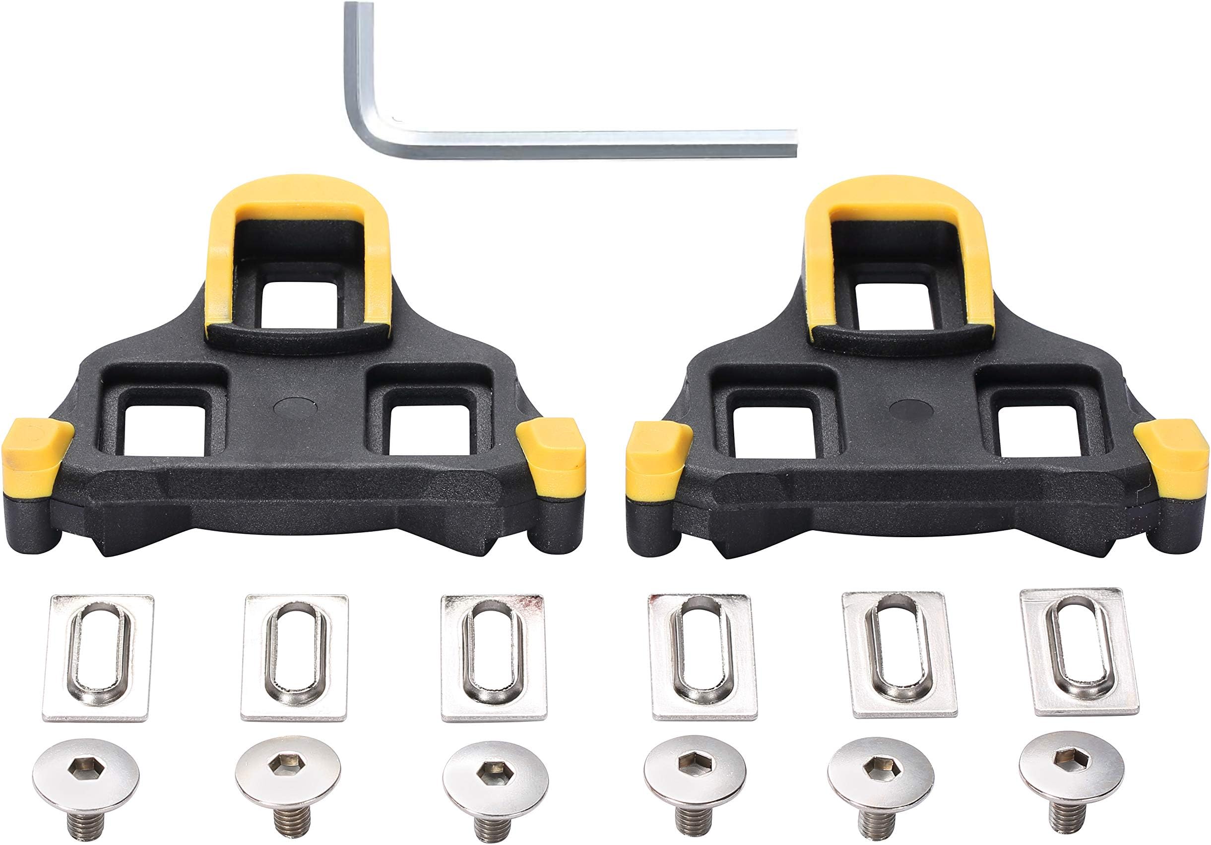 wile007 Bicyce Cleat Float Self-Locking Cycling Pedal Cleats,For Shimano SH11 SPD-SL Shoes, Indoor Cycling or Road Bike