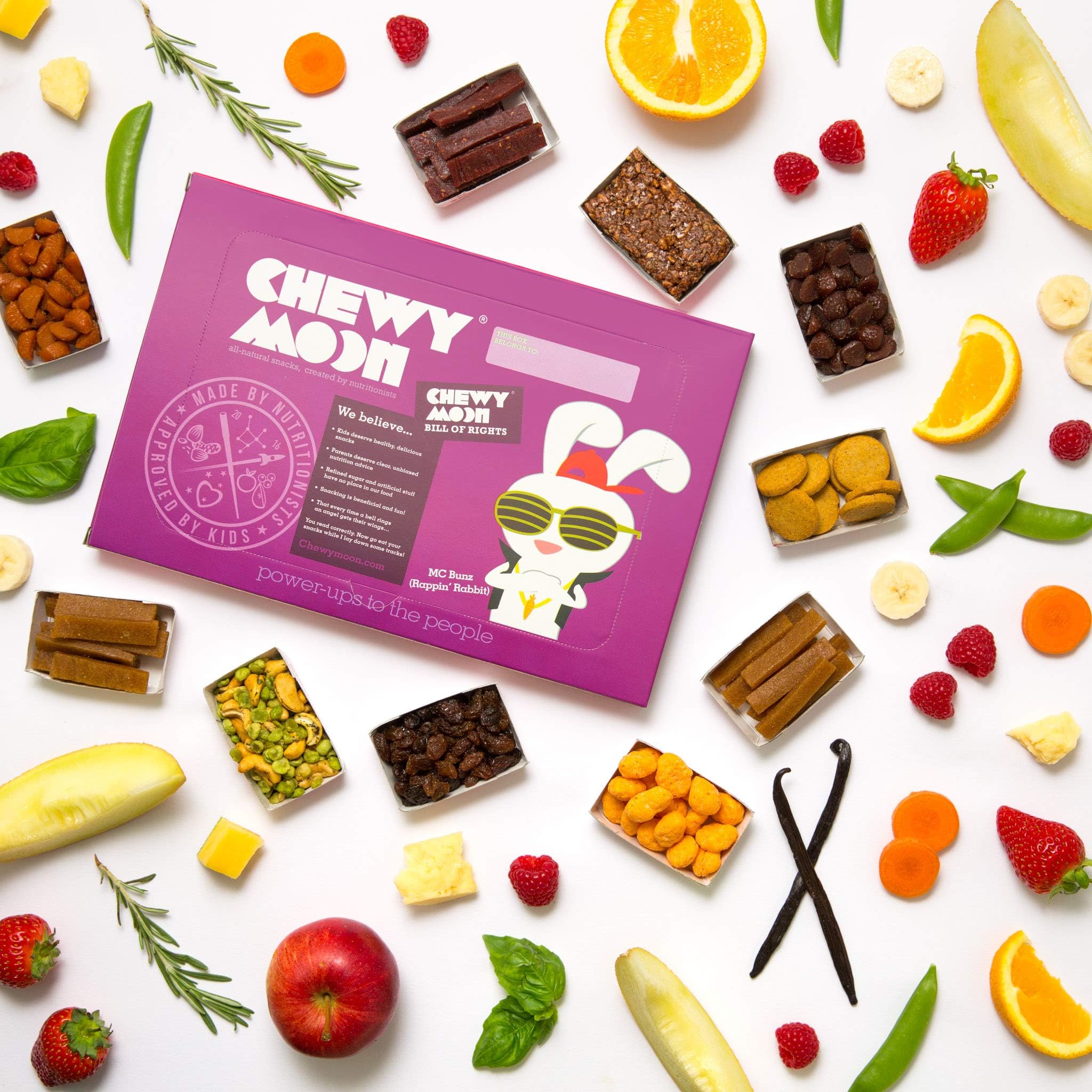 ChewyMoon - Healthy Kids Snacks - Variety Snack Selection (10 x 20g Multipack) - All Natural - No Refined Sugar or Additives