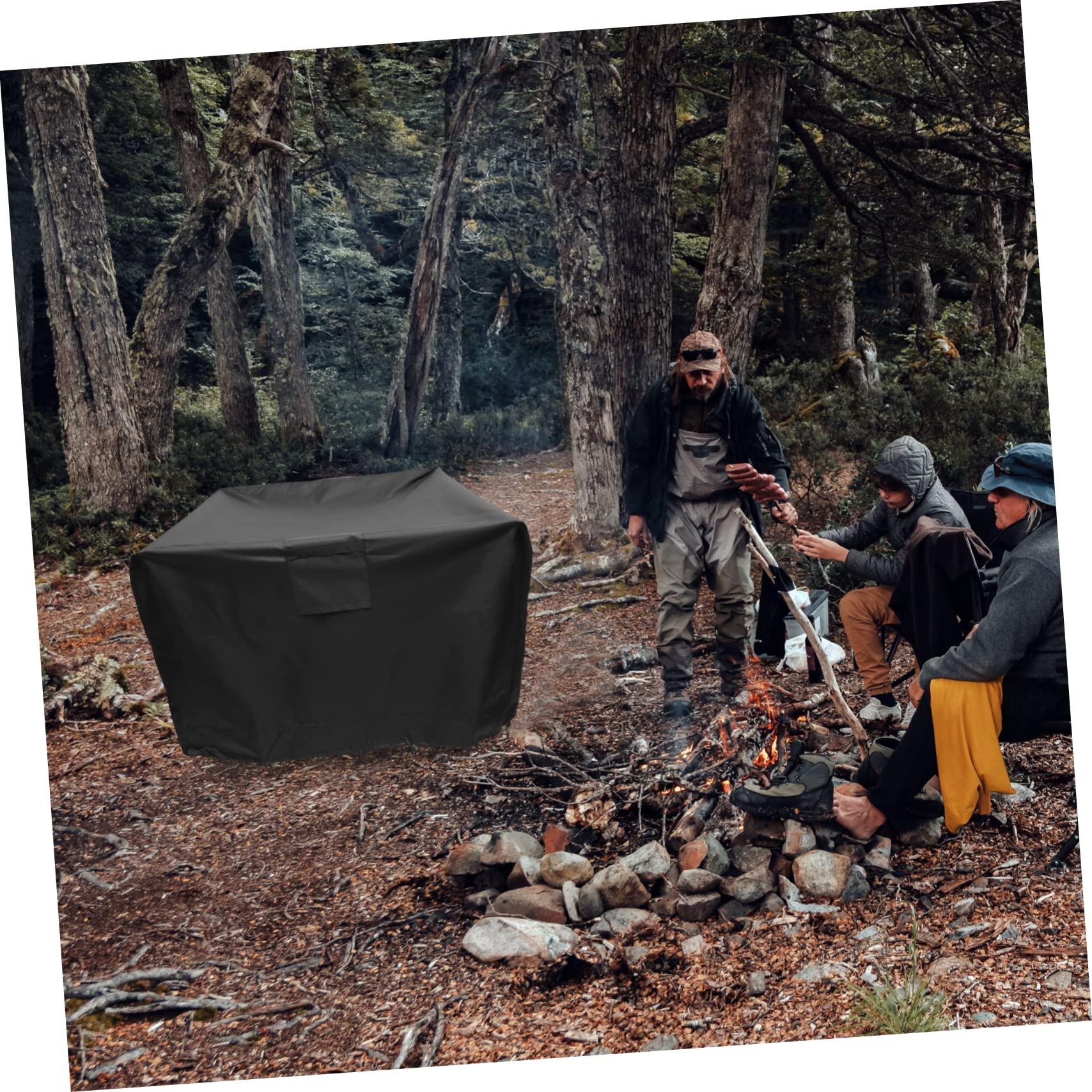 ORFOFE Copertura Per Barbecue Oxford 420d e Resistente, Protezione Per Griglia Da Esterno 32x32x24in Rivestimento Uv e Dissipazione Del Calore, Copertura Protettiva Per Barbecue a Gas e Carbone