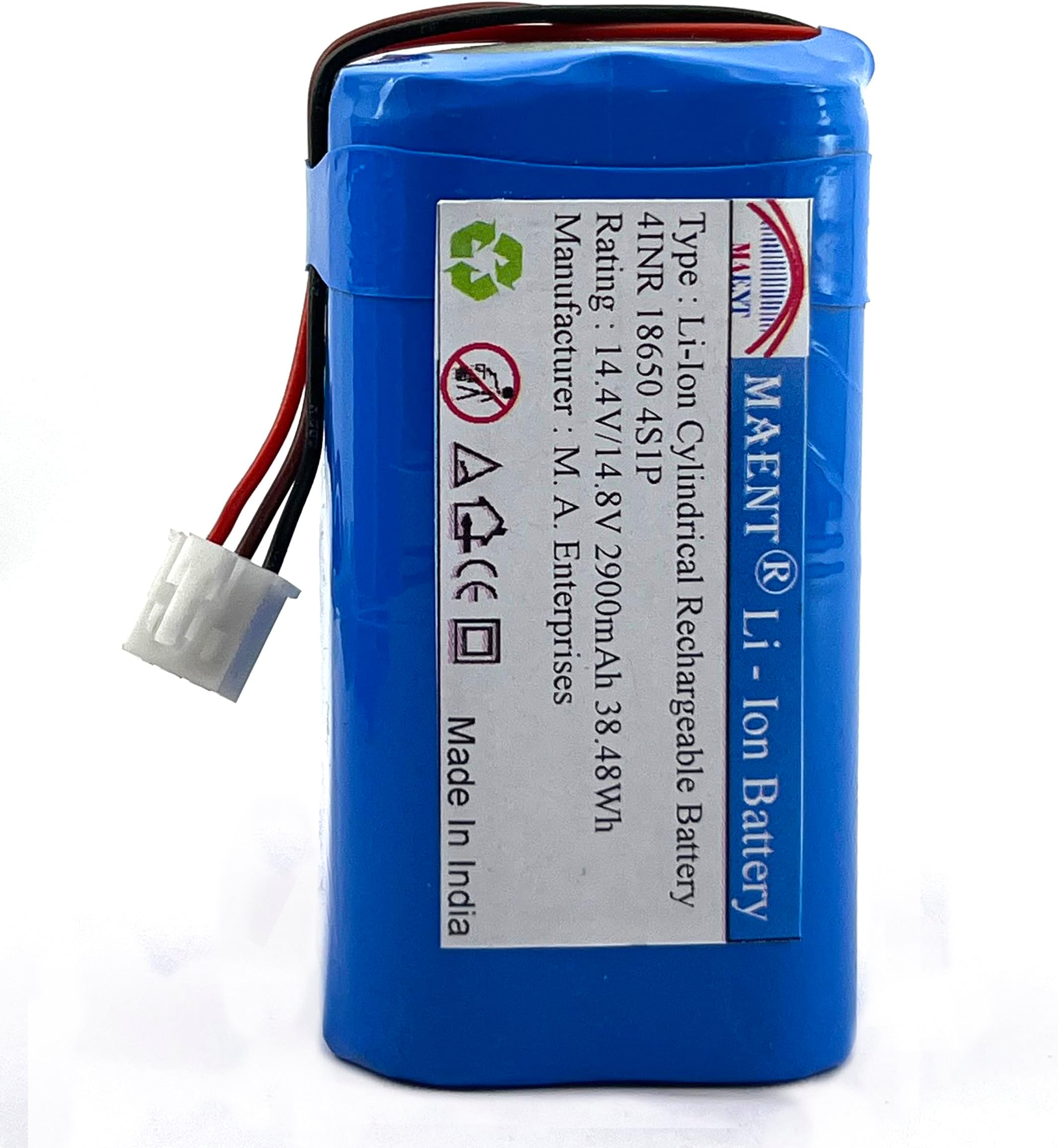 14.6V 16.8V 14.4V Li-ion Battery Compatible with Robotic Vacuum Cleaner for Liectroux C30B and Other Similar Connector (2900 mah)