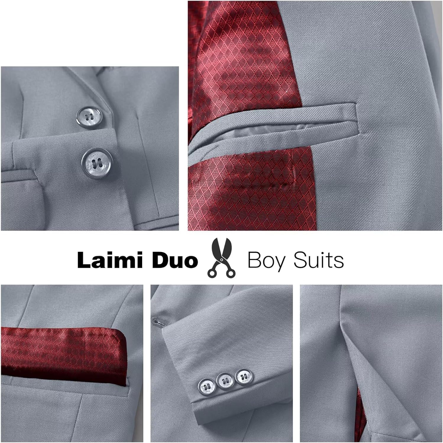 Boys Suit Kids Suits Tuxedo for Boys Toddler Vest Pants Set Ring Bearer Outfit Dress Clothes