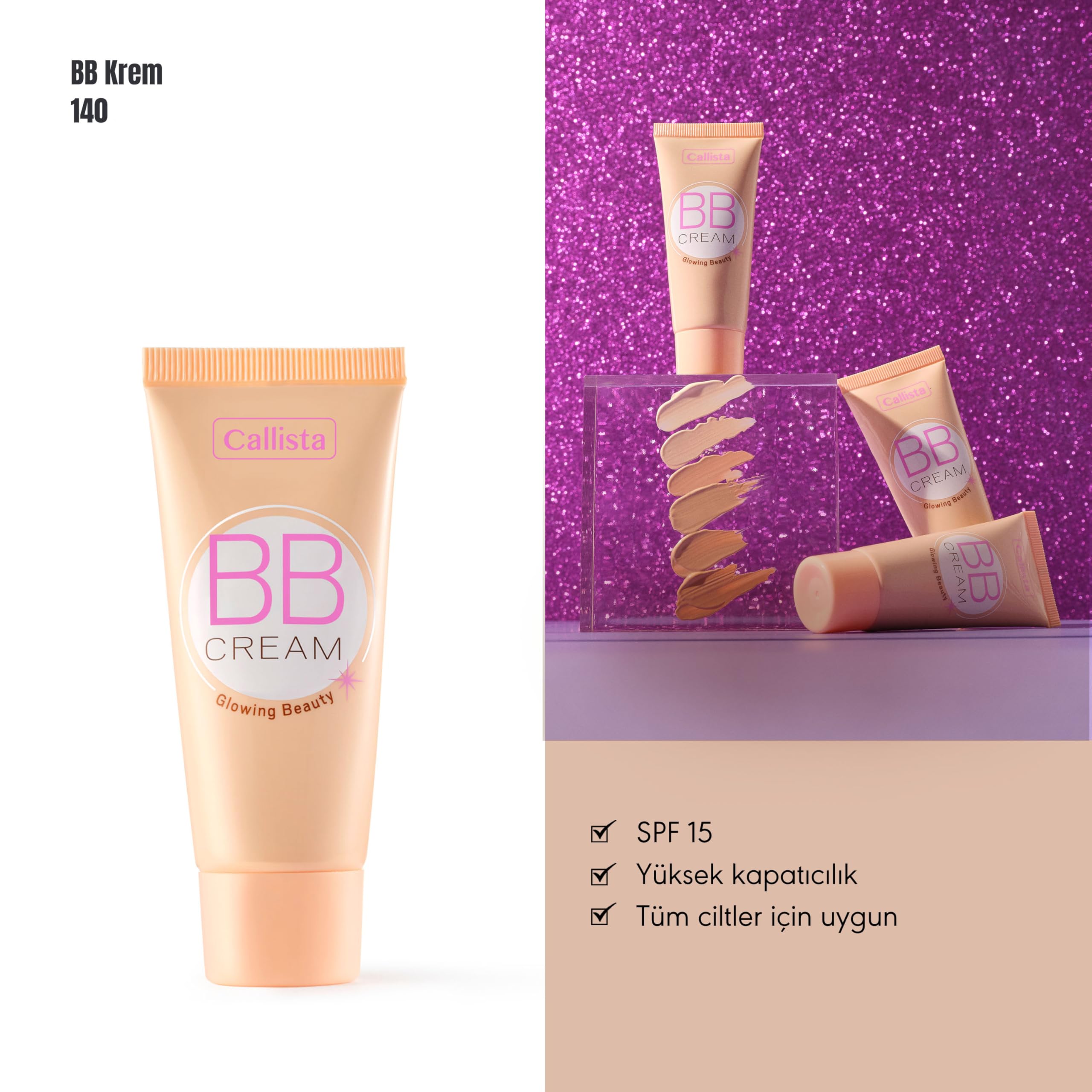 Callista BB Cream 140 Doğal Kapatıcı SPF 15 BB Krem