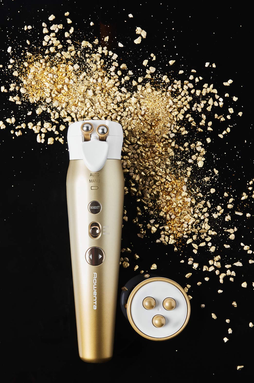 Rowenta Lift Contour Massagegerät für Gesicht und Augen, Vollpflege, Anti-Aging Schönheit, Hautstraffung, Lifted Konturen, Beutelreduzierung, LV7030F0