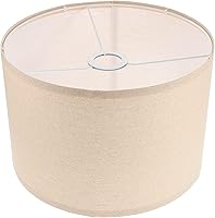 Vista 1 de Uonlytech Pantallas de lámparas, lámparas, lámpara de tambor, pantalla de lámpara base E27, pantalla de tambor mediano, cubierta de luz para lámpara