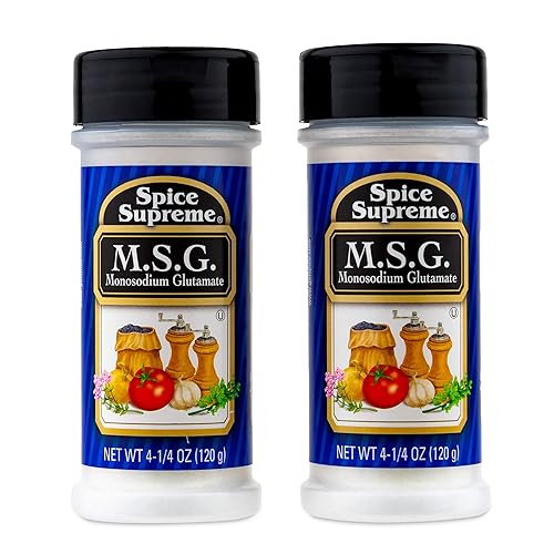 Miniatura 1 de Spice Supreme MSG Glutamato monosódico agitador de plástico 425 onzas MSG paquete de 2