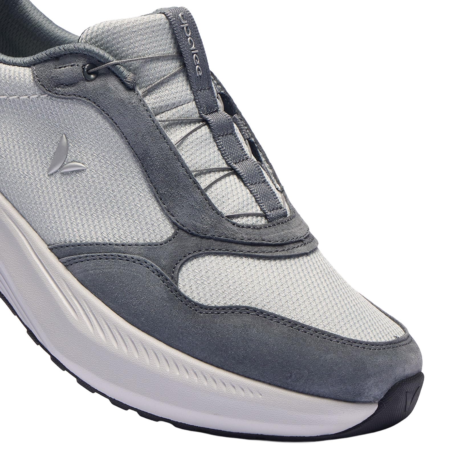upalee Zerotie Herren-Schuhe, zum Reinschlüpfen, verstellbare Schnürung, kein Binden, Toledo-Serie