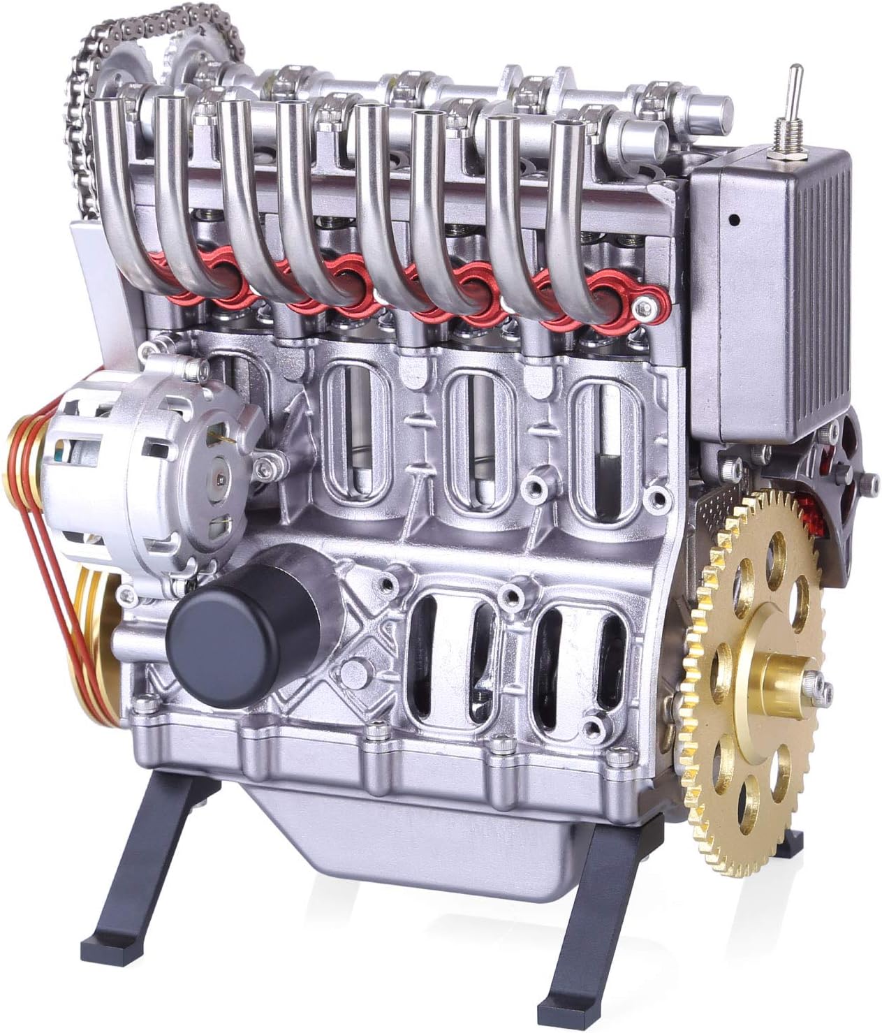 Buy HYUA Metal Machinery DIY Assembly Kit, Full Metal Car Inline 4