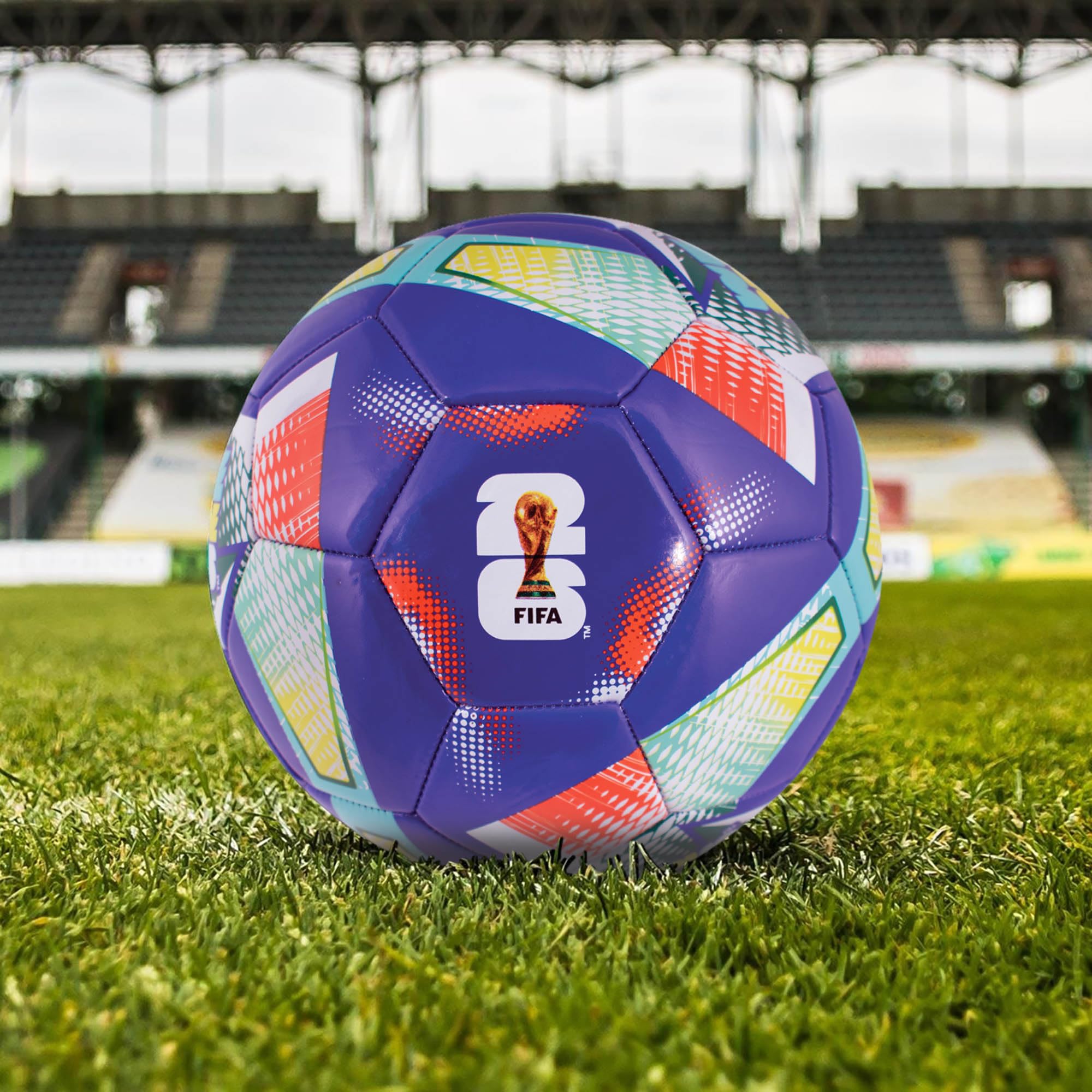 Hy-Pro Officially Licensed FWC26 Size 5 Football - Training Ball with Trophy Design & Host Nations Graphics, Football Gifts for Boys - FIFA World Cup 2026 Design - 3