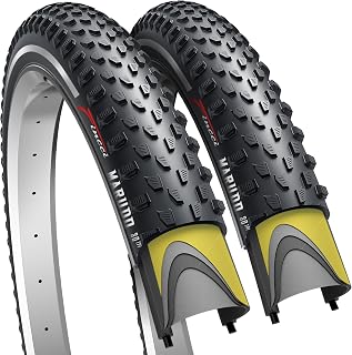 Fincci Marudo 29 x 2.10 Inch Bike Tire, 52-622, Reflective Wall, Foldable, Tough & Durable Nylon Rubber, Kevlar Bead, Set of 2 – Compatible with MTB, Gravel & Hybrid Bicycles