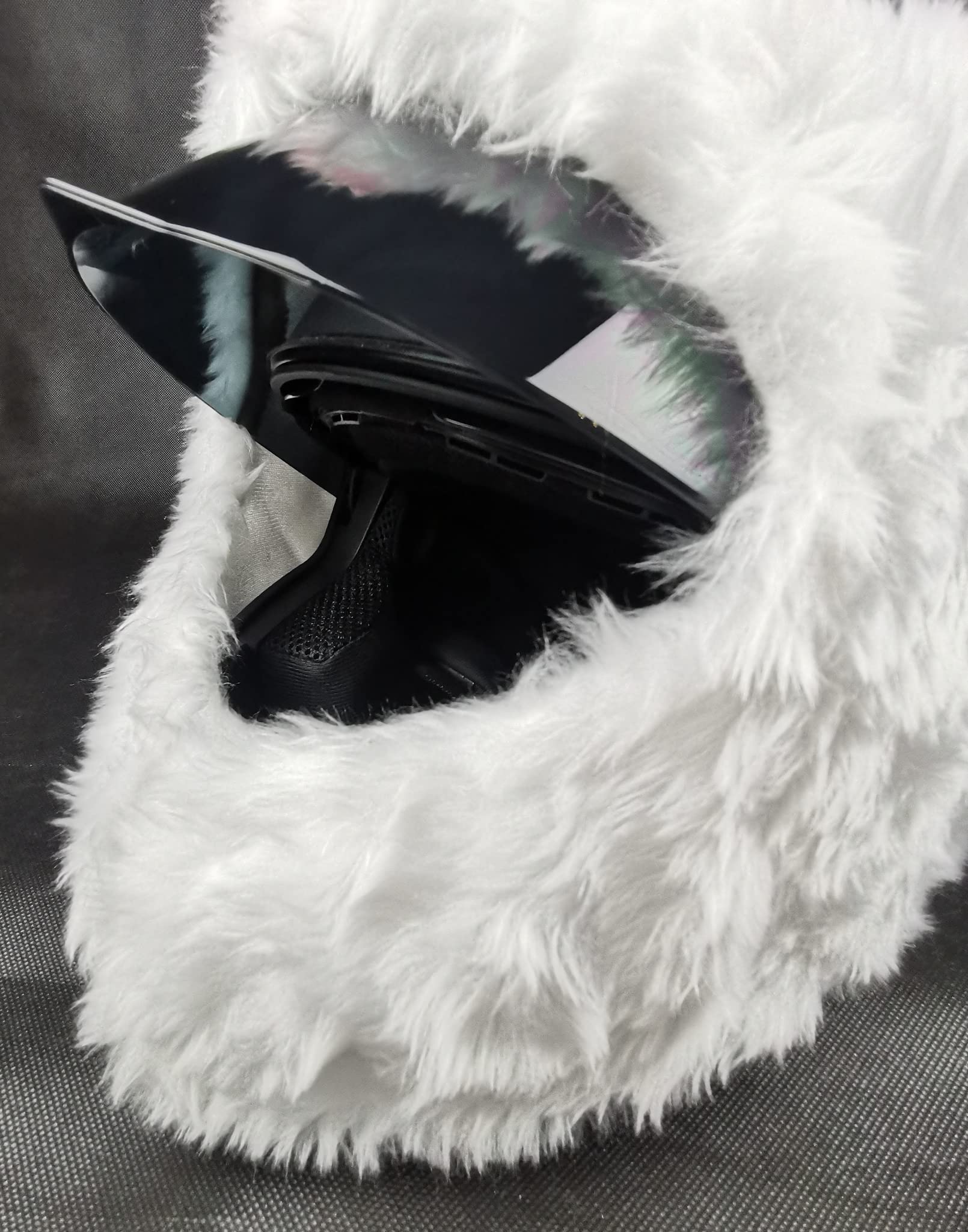 Housse Casque Moto en Tissu - Couvre-Casque Intégral Amusant | Lapin avec oreilles - idée cadeau originale pour motards, convient aussi au ski, taille unique, homme et femme