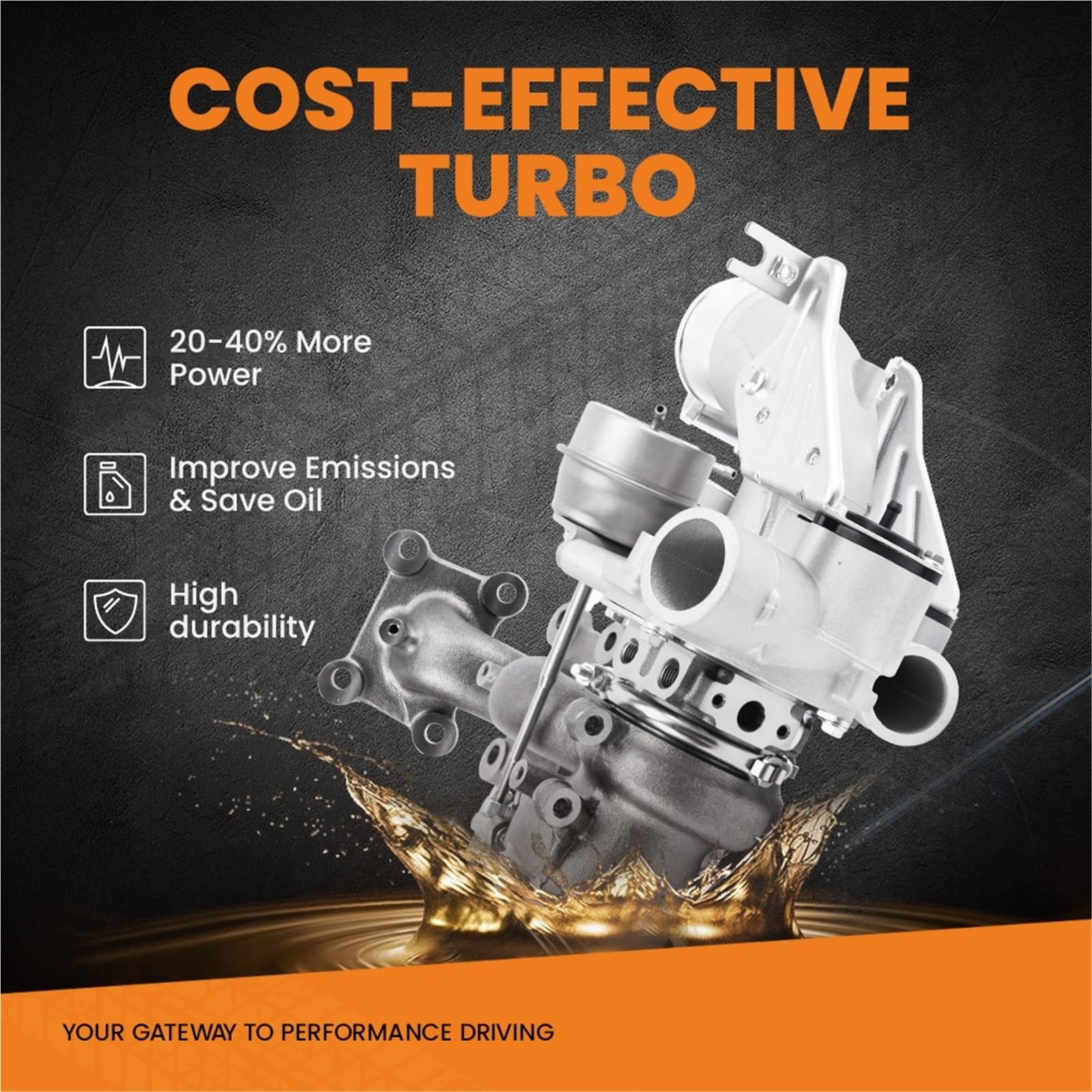 samochodowy kontroler Boost Pasuje do Ford Explorer Edge 2.0 2012 2013 EcoBoost 53039880212 Turbo Turbosprężarka