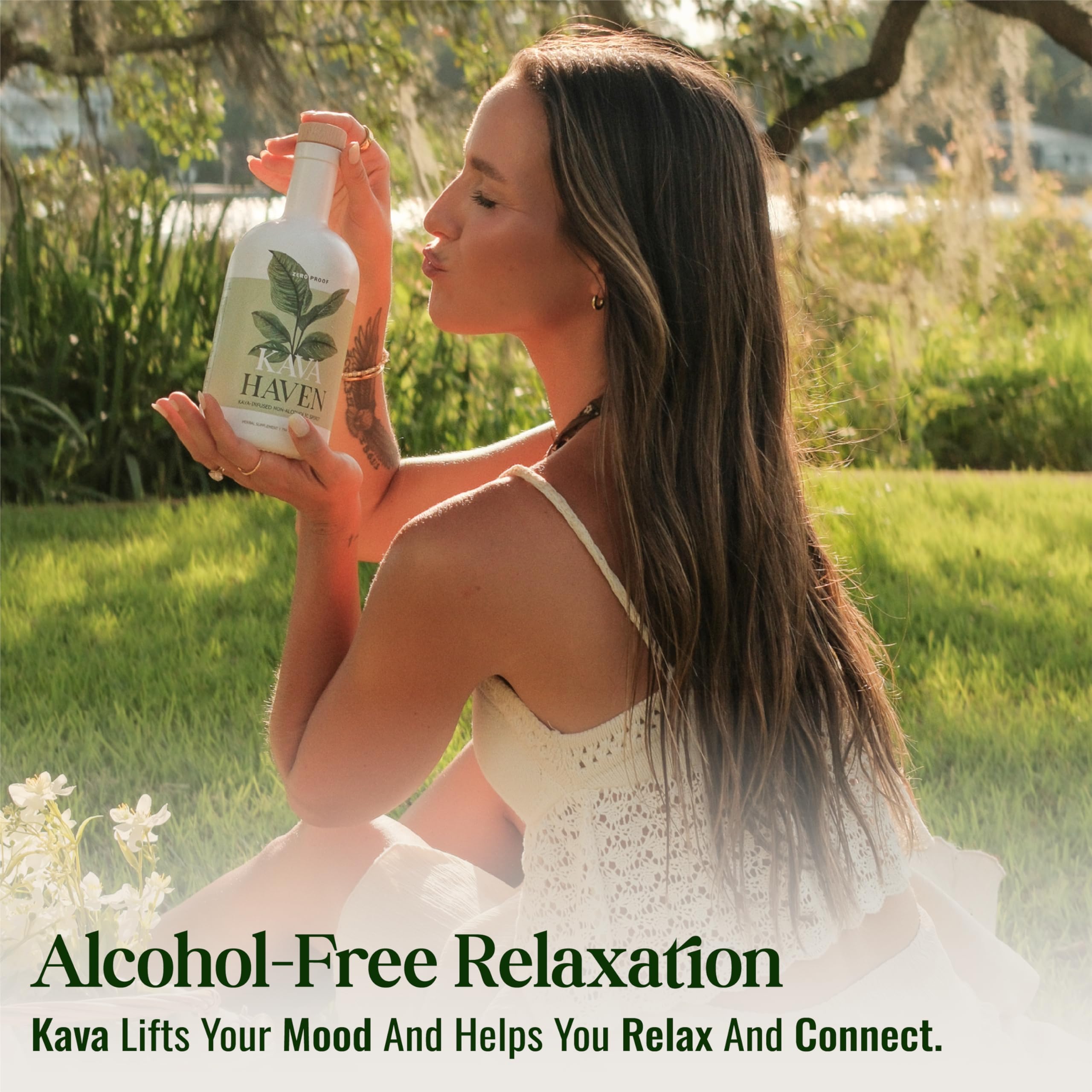 Kava Haven Non Alcoholic Spirit, 750mL Bottle | Kava Kava Drink | Non Alcohol Alternative Spirit for Mixed Drink Recipes | Low Calorie | All Natural | - Lemon Ginger Flavor (17 Servings)