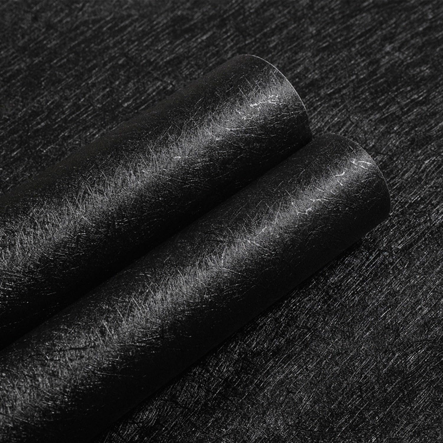 Selbstklebende Möbelfolie DIY wasserdichte Klebefolie Abziehbar und Aufklebbar Dekorative Tischfolie Wandfolie für Möbel Tischplatten und Oberflächen Renovierun, Black, 60cmx10m
