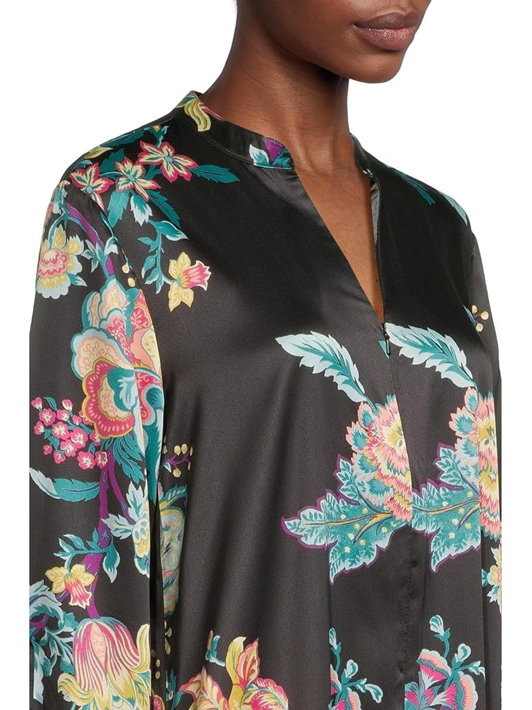 Black Natori Festival - Satin Zip Caftan