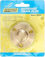 Vista 4 de Seachoice Barco marino de bronce fundido de 2 pulgadas de drenaje de garboard con tapón de latón