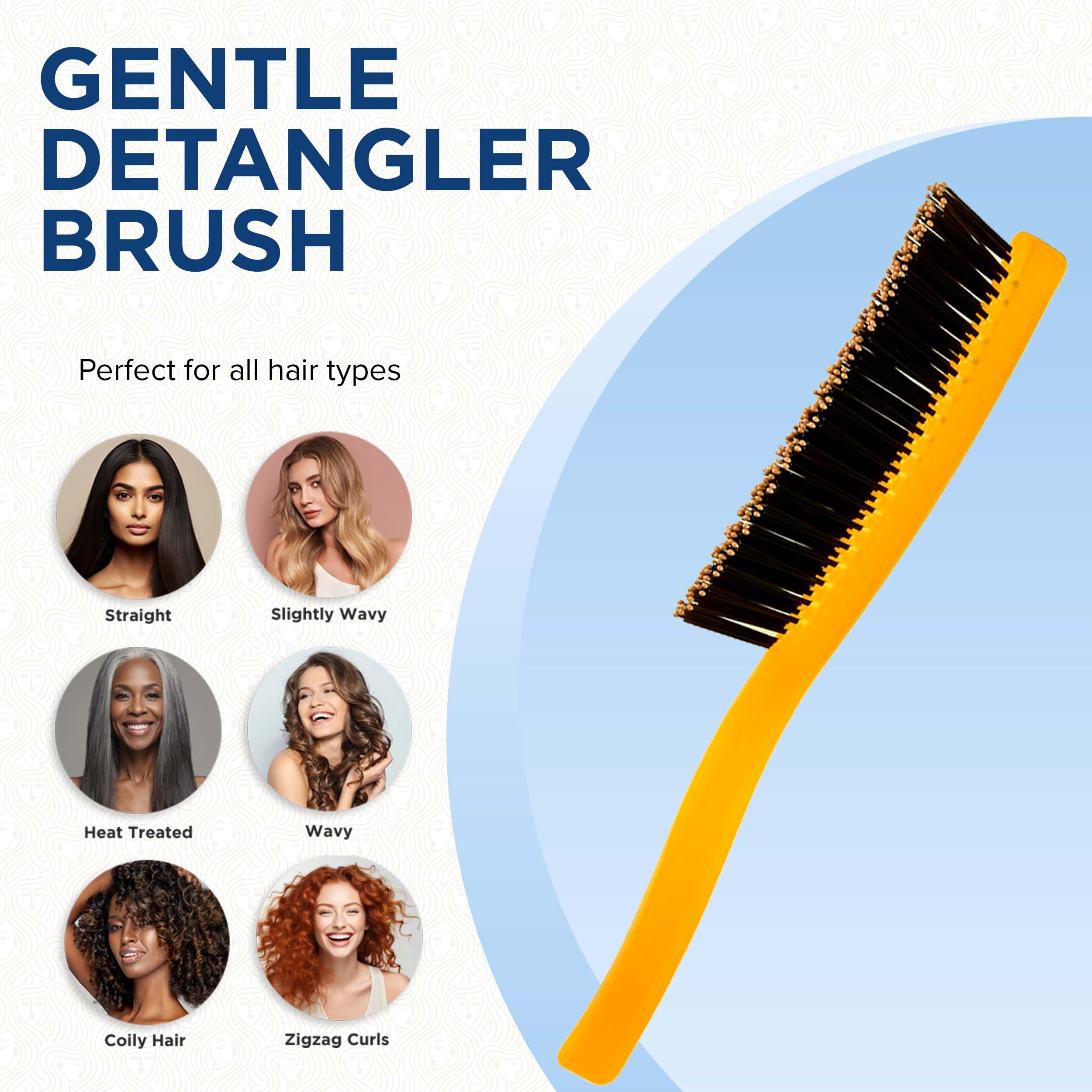 Giorgio Neon 1 - Cepillo para el pelo, color naranja, grande