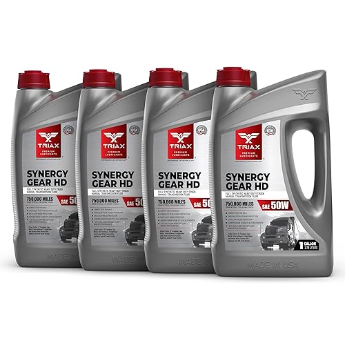 Triax Synergy Gear Max SAE 50W - Aceite de transmisión manual de alta resistencia, lubricante de engranajes, compatible con Mack, ZF, Freightliner,